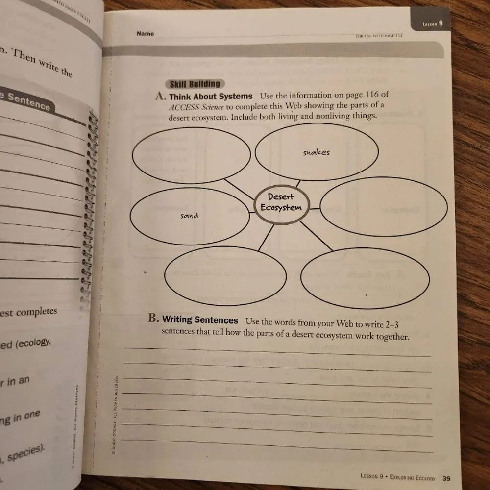 Science Access Building Literacy Through Learning Student Activity Journal Book